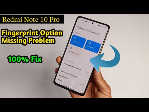 Redmi Note 10 Pro Fingerprint Option missing Problem Solution | Miui 13 Fingerprint Option Missing