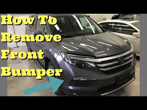 2016 2017 2018 Honda Pilot - How to Remove Front Bumper Cover Removal Install Replace Replacement