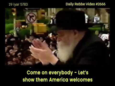 Lubavitcher Rebbe: "America Welcomes Them To This Parade!" RebbeDaily #2666