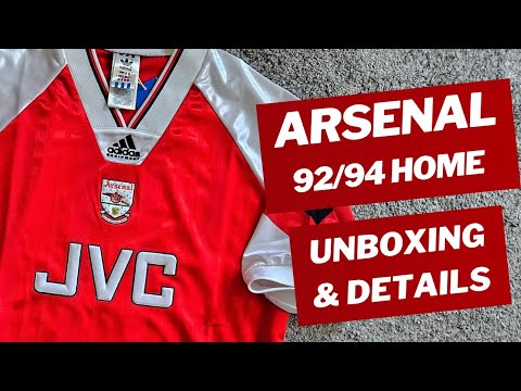 Arsenal 92/94 Adidas Reissue home jersey Unboxing & Details