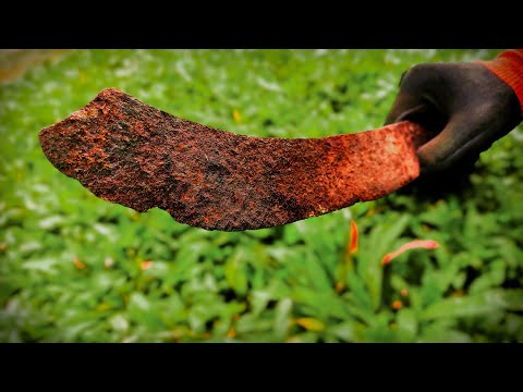 Super Rusty Butcher's Knife Restoration