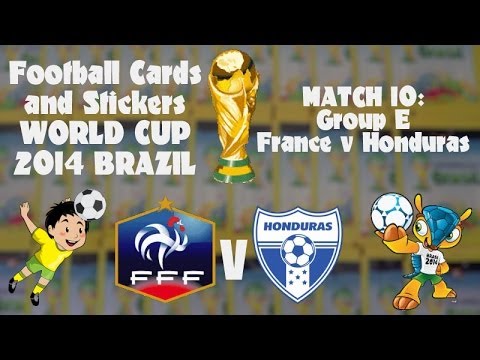 FOOTBALL CARDS & STICKERS WORLD CUP 2014 ☆ MATCH10 FRANCE v HONDURAS ☆ panini adrenalyn xl opening