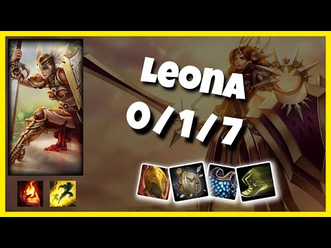 KOREAN Challenger Leona SUPPORT (0/1/7) Gameplay Replay - Patch 10.19