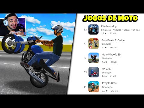 5 JOGOS de MOTOS mais BAIXADOS da PLAYSTORE (+POPULARES)