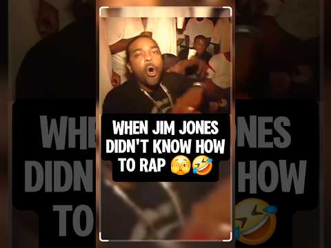 🤣🤣WHEN JIM JONES DIDN'T KNOW HOW TO RAP #jimjones #nas #hiphop #funny