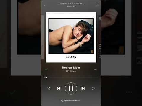 Lil Kleine - Net Iets Meer ft. Bokoesam