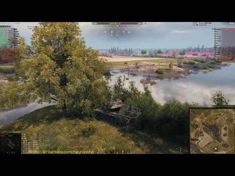 T54E1 shoot to kill M48 Patton outside of view range - aim level almost PRO