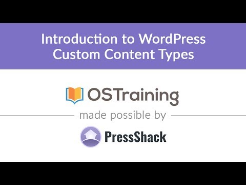 WordPress Development Lesson 1 Introduction to WordPress Custom Content Types