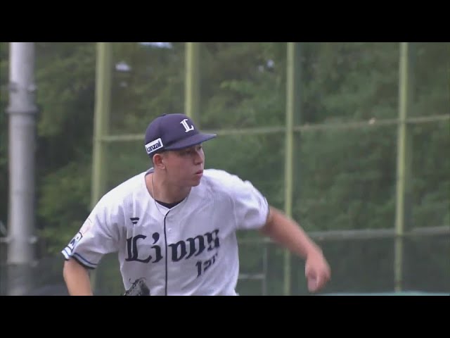 【팜】라이온스의 육성 드라 1 루키·싱클레어 공식전 첫 등판으로 1이닝을 무실점으로 억제한다!! 2024년 9월 23일