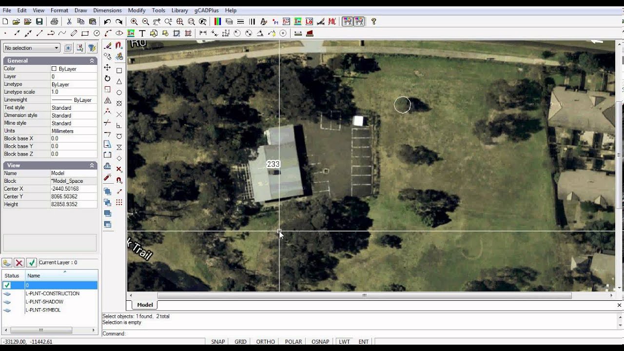 Using the Google maps feature in gCADPlus