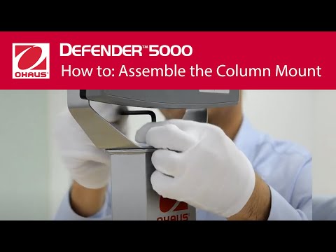 Jak zamontować kolumnę w wadze OHAUS Defender 5000