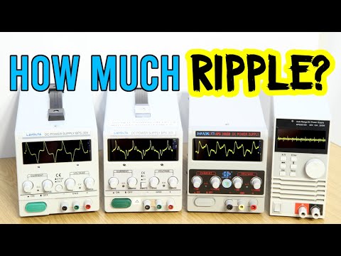 Cheap Power Supply Ripple Comparison - Lavolta BPS 305 MKI, MKII, Huakko APS3005D, AVR KPS3010D #024