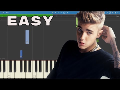 How to play Cold Water - EASY Piano Tutorial - Major Lazer ft. Justin Bieber