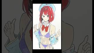 【最高に可愛い💕】水着の有馬かなが描けた
