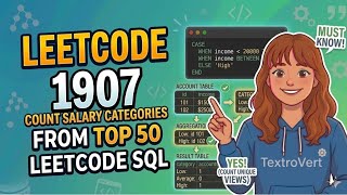 YouTube video 'Advanced Data Categorization | LeetCode 1907: Count Salary Categories | TextroVert'