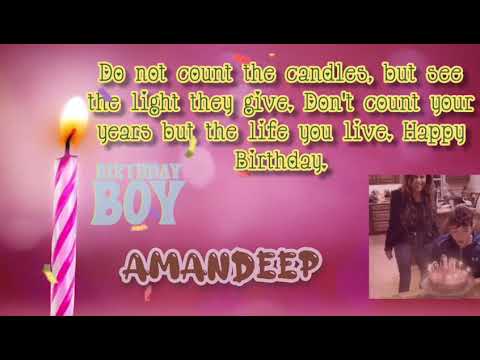 Amandeep Happy Birthday Status Song 🌹🌹 Happy Birthday to You Amandeep 🌹🌹Mast Life Music Station