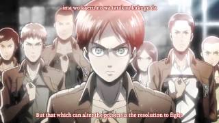 Shingeki No Kyojin Opening 1 With Lyrics