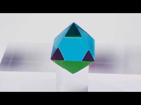 CMY acrylic octahedron