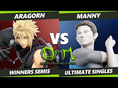 DAT Monday Meltdown 224 Winners Semis - Aragorn (Cloud) Vs. Manny (Wii Fit) SSBU Ultimate Tournament
