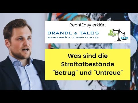 Was sind die Straftatbestände "Betrug" und "Untreue"
