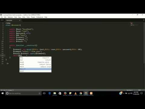 simple class in php step by step