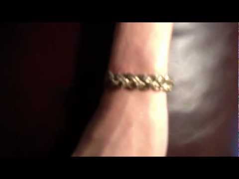 Antiqued Copper Six Strand Weave Bracelet   B731