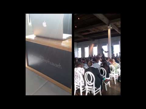 Atlanta Wedding DJ at Ambient Plus - Ceremony Video DJ Facade - DJ Cuttlefish