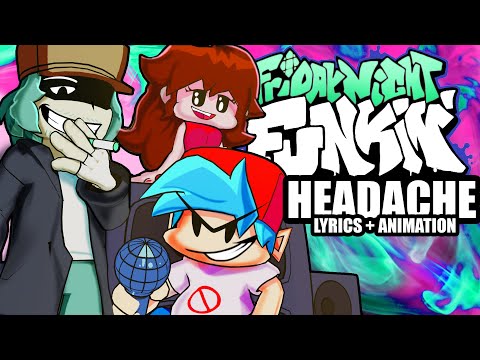 Friday Night Funkin' || "HEADACHE" - Fully Animated + Lyrics! #shorts