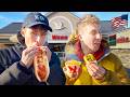 Two Brits Try The Best Gas Station Food In America