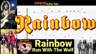 Run With The Wolf - Rainbow - Guitar + Bass TABS Lesson