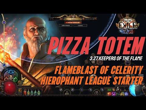 [POE 3.27] Flameblast of Celerity Totem Hierophant League Starter - Extremely Low Budget