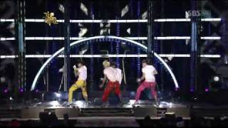 SuJu, SHINee, 2AM, 2PM, BEAST, MBLAQ sing & dance to girl group's songs..flv