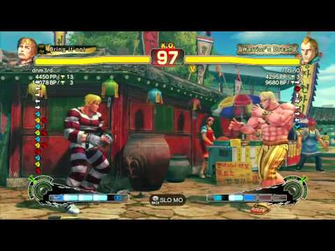 Super Street Fighter IV AE - dnm3rd (Cody) Vs robin01 (Abel)