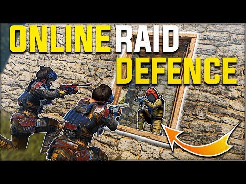 MY CRAZIEST BASE DEFENCE AGAINST ONLINE RAIDERS! (RUST CARGO SHIP) - Rust Survival Gameplay | S15-E7