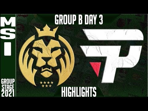 MAD vs PNG Highlights | MSI 2021 Day 3 Group B | MAD Lions vs Pain Gaming