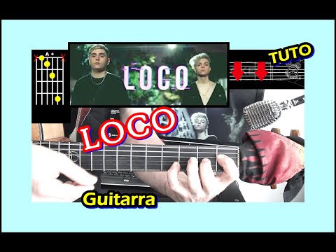 COMO Tocar 🎸 LOCO Remix -de OSCU, ELIO (GUITARRA) Acordes Tutorial FACIL
