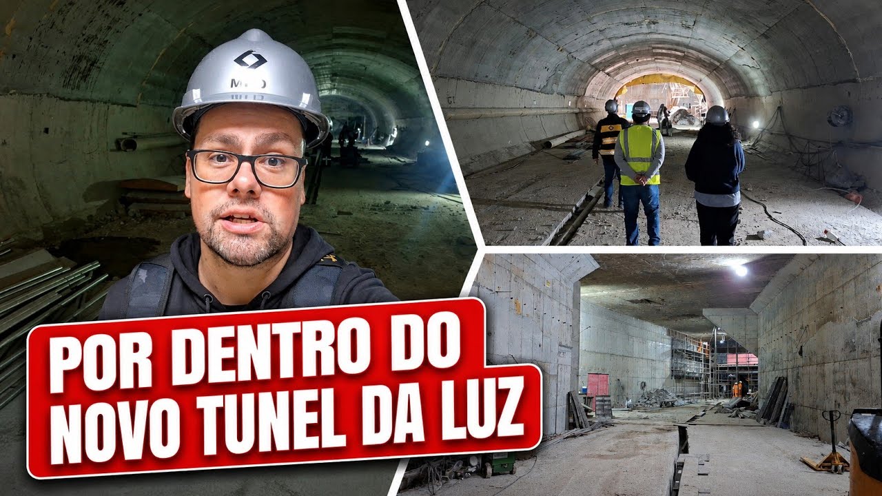 CPTM ESTÁ CONSTRUÍNDO NOVO TÚNEL DE PASSAGEIROS NA ESTAÇÃO LUZ EM SÃO PAULO