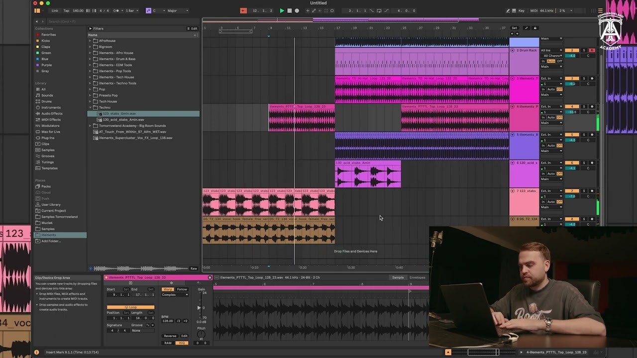 How to make Techno / Lead, bassline & melody  [Tomorrowland Academy]