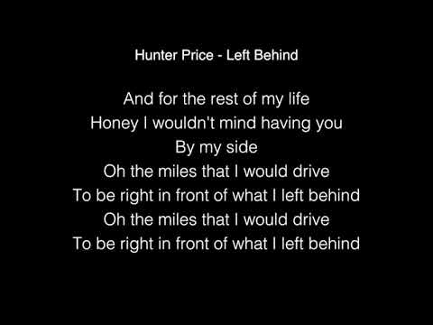 Hunter Price - Left Behind Lyrics Original Song America's Got Talent 2018