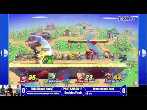 PORT SMASH 17 - Doubles - PS | iWillSD + Natty_T (Red) Vs Jamurai + Zuel (Blue)