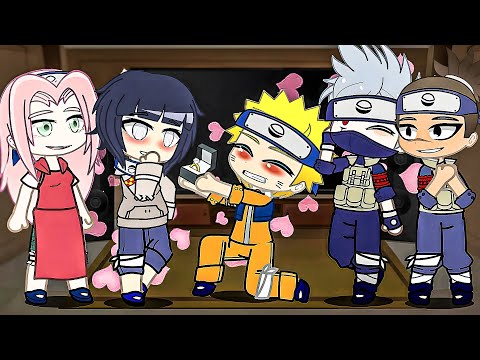 Naruto Friends React to Naruto And Hinata // Gacha React // NaruHina