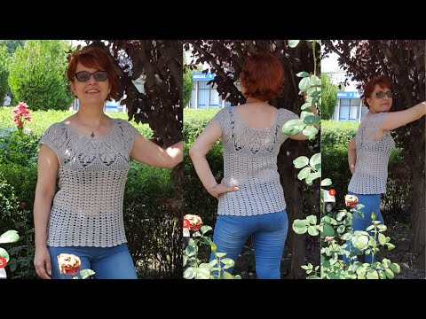 Cum croșetăm bluză de vară Serena - PARTEA A II-A / tutorial pas cu pas - ușor de adaptat pe mărimi