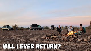 Minivan Dwelling in Quartzsite: Saying Goodbye & Driving to the Pines | Solo Female Van Life