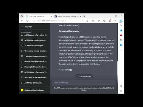 ChatGPT Spirituality ACIM Lesson 312 - I see all things as I would have them be