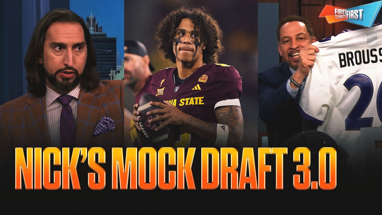 Nick's Mock Draft 3.0: Giants select Jordyn Tyson at No 10, Brou is feeling GOOD about his Ravens 😤