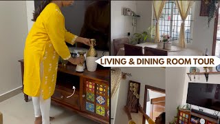 *LIVING & DINING ROOM DECOR ||  How to make a Small house look Bigger? || Productive Morning Vlog |