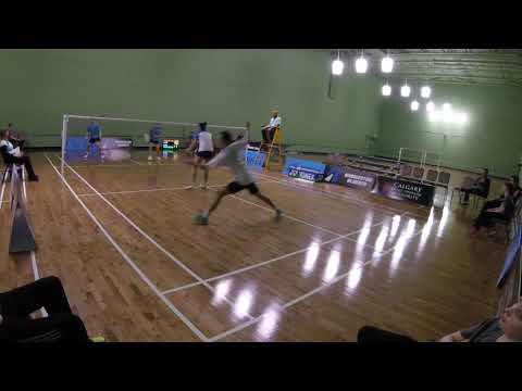 2018 03 22 JR INT Calgary U19 XD F Brian Yang & Katie HoShue vs Kevin Wang & Wendy Zhang B