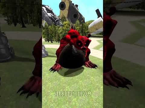 MECHA PENGUIN TITAN POPPY PLAYTIME 3 VS POU BOU'S REVENGE in Garry's Mod ! #bousrevenge #poppy3