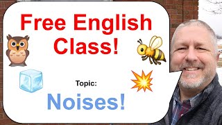 Let's Learn English! Topic: Noises! 💥🐝🧊