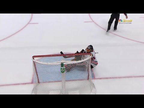 Fleury thanked his goal post  |  Washington Capitals vs Chicago Blackhawks FULL SHOOTOUT 12/2/21